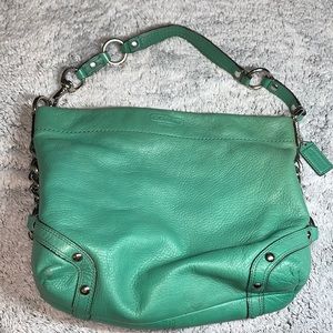 Green Coach Shoulder Bag
